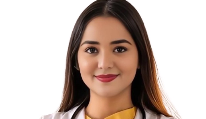 Dr. Mehra on a video call
